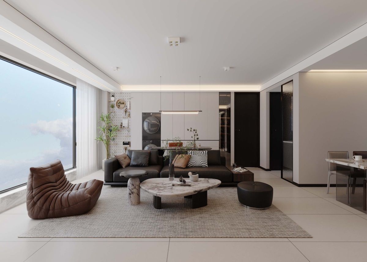 光耀上院128㎡ | 高效“去班味”的舒適現(xiàn)代風(fēng)！開啟治愈系慢生活~